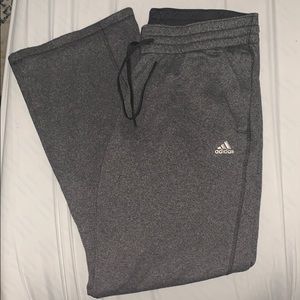 Adidas women’s grey sweatpants. Petite size L